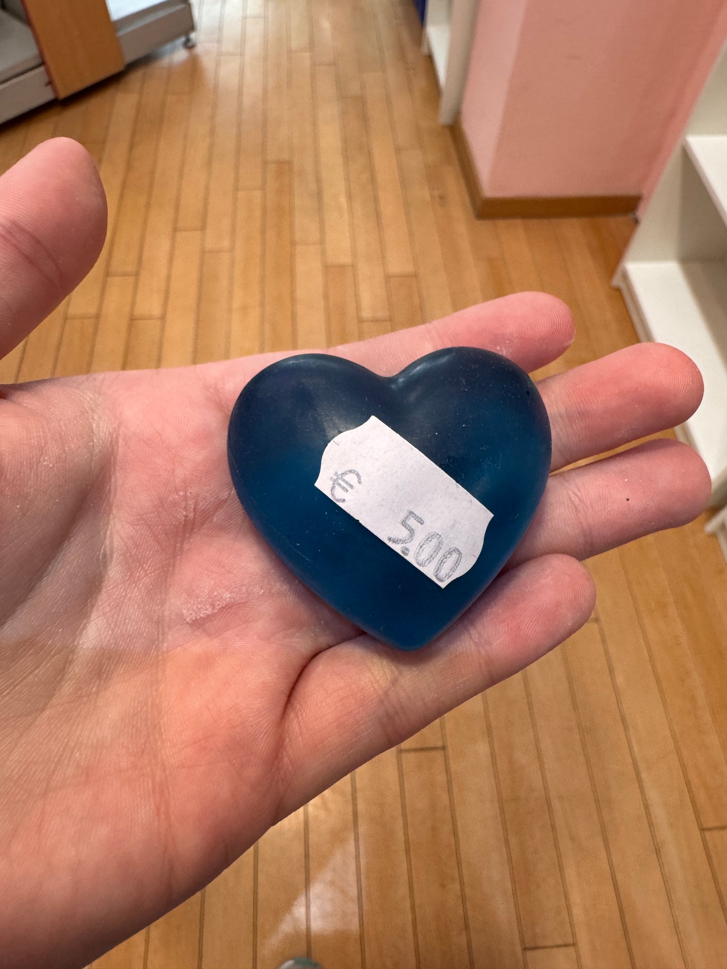 Herz blau türkis aus Epoxidharz