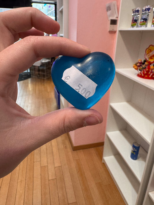 Herz blau türkis aus Epoxidharz
