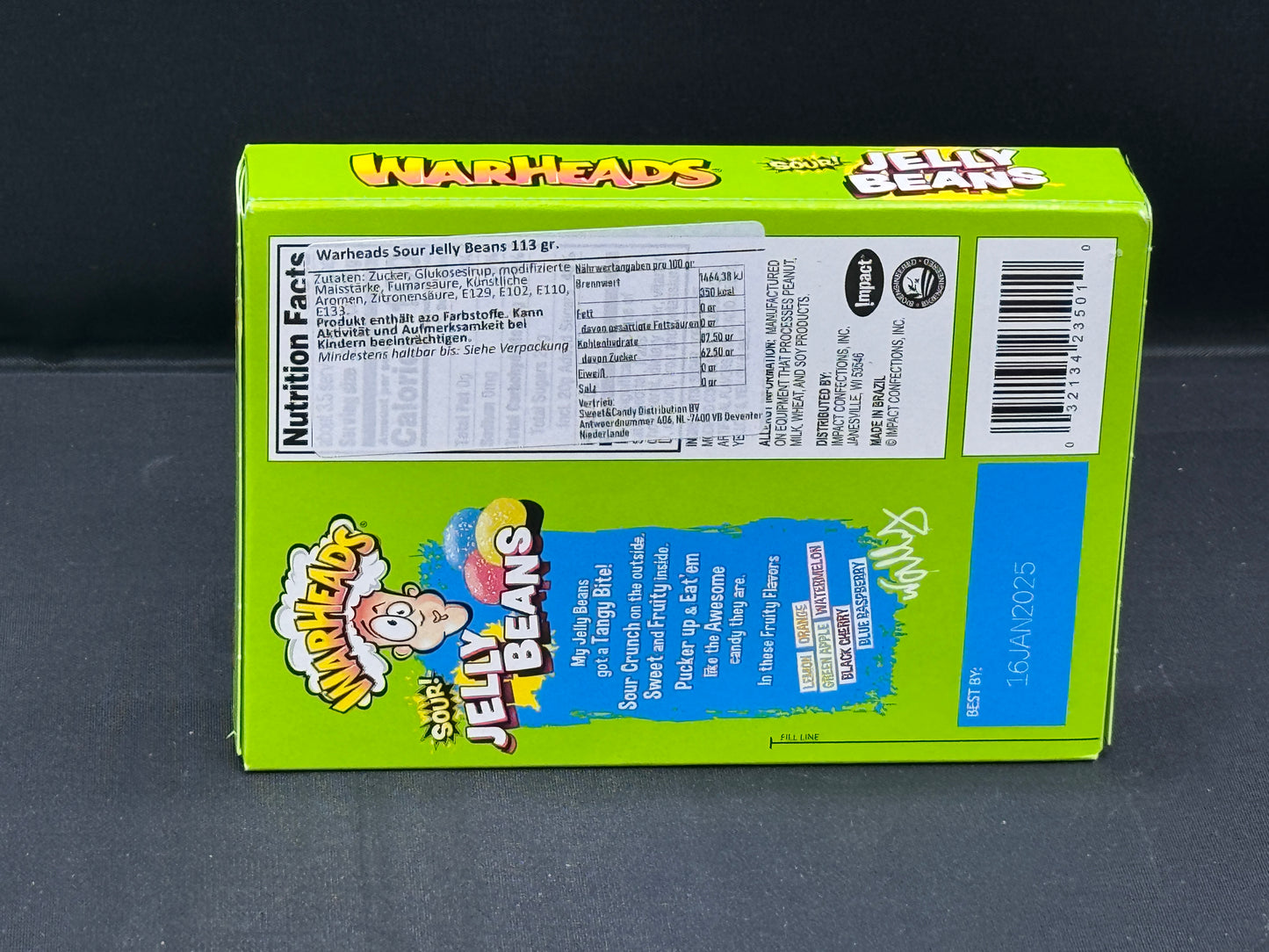 Warheads Sour Jelly Beans